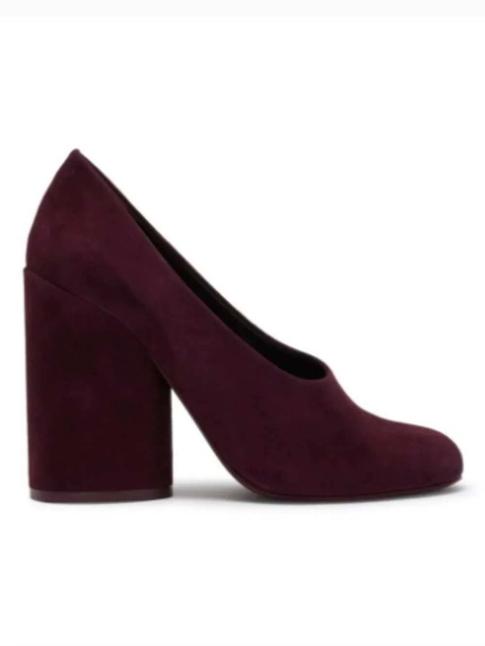 Tory Burch Lucia Suede Pumps in Burgundy Fig